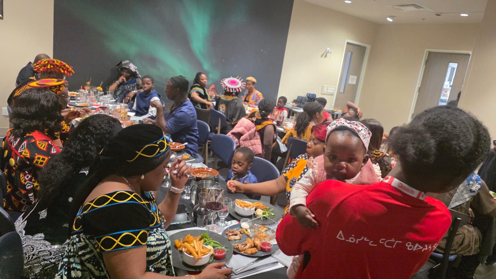 Multicultural community gathering and celebration in the North