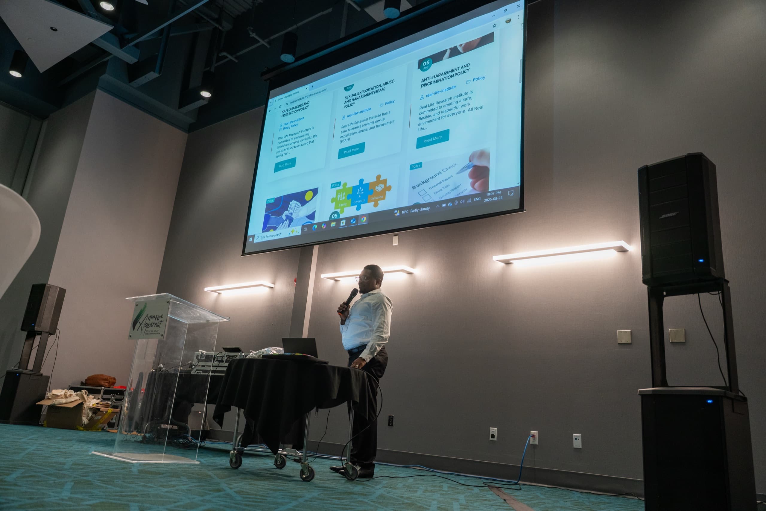 Community members at a Real Life Research Institute event
